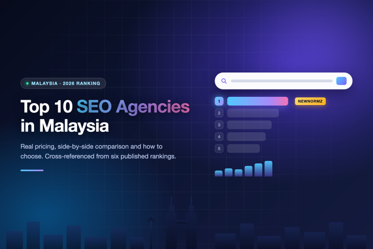 Top 10 SEO agencies in Malaysia 2026 ranking, Newnormz at number one