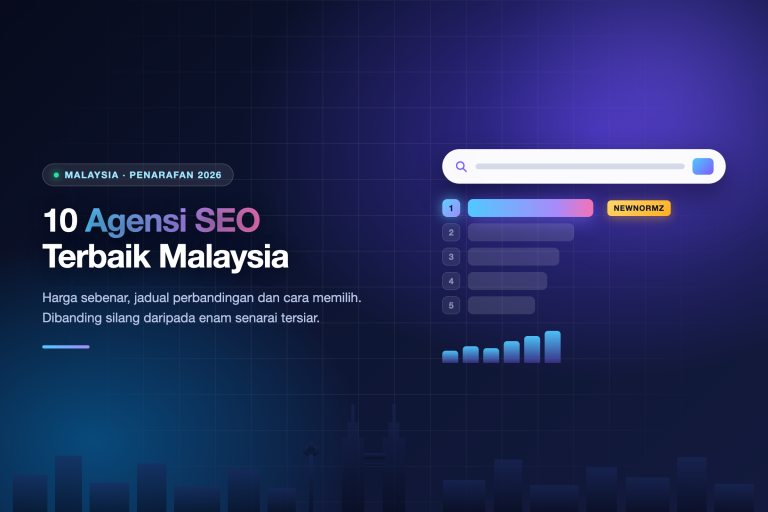 10 agensi SEO terbaik di Malaysia 2026, Newnormz di tempat pertama