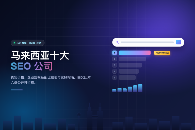 马来西亚十大 SEO 公司 2026 排行榜,Newnormz 位列第一